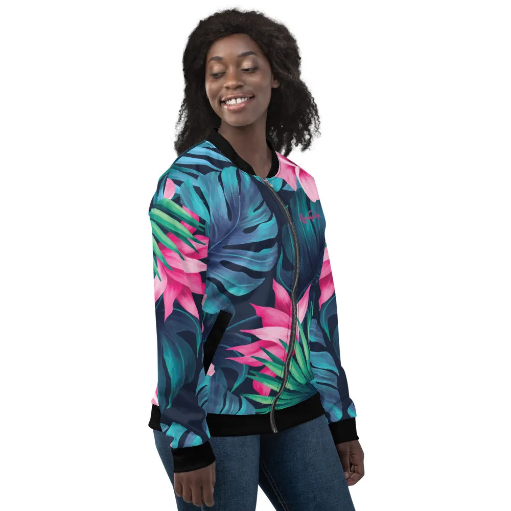 Men's Floral Print Track Jacket