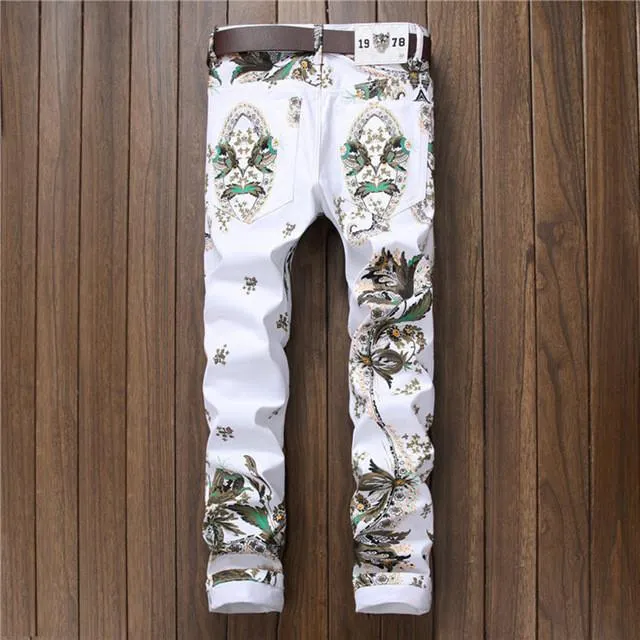 Men's Print Fashion Jeans