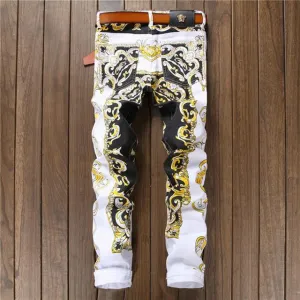 Men's Print Fashion Jeans