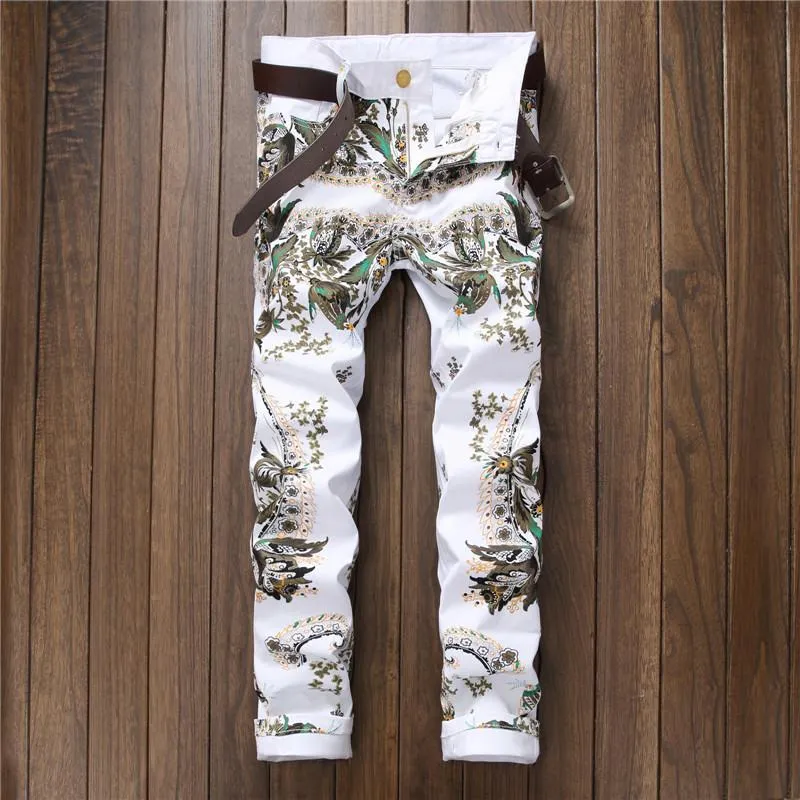 Men's Print Fashion Jeans
