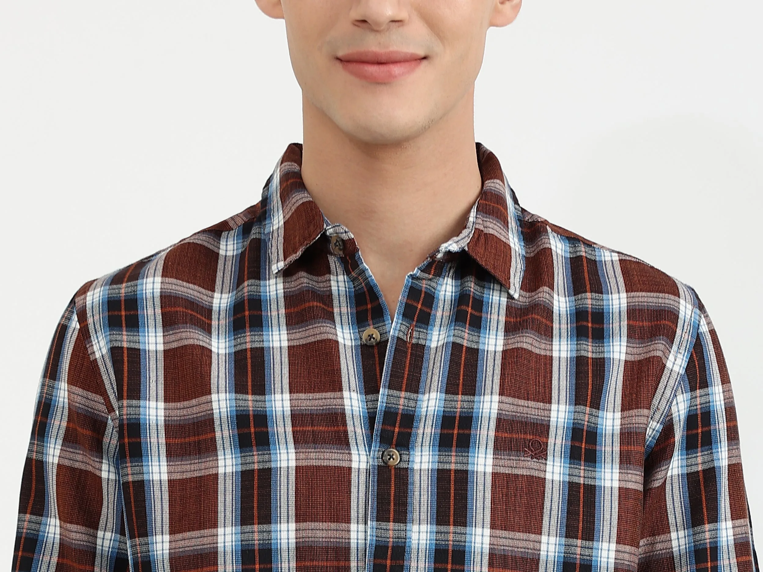 Mens Slim Fit Check Shirt