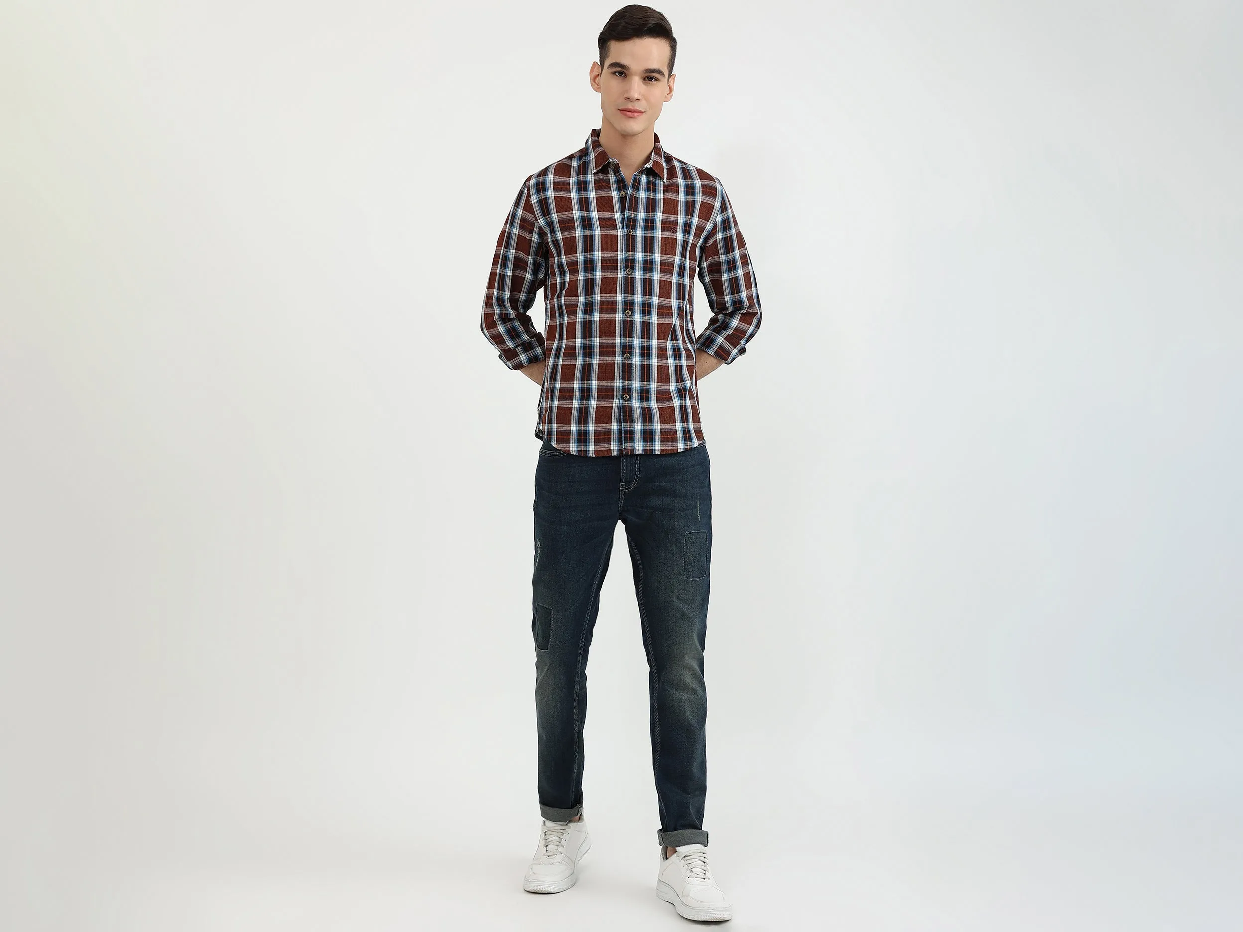Mens Slim Fit Check Shirt