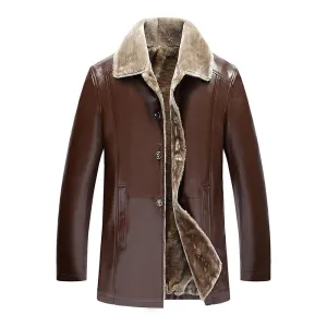 Men's Thick Suede Leather Jacket