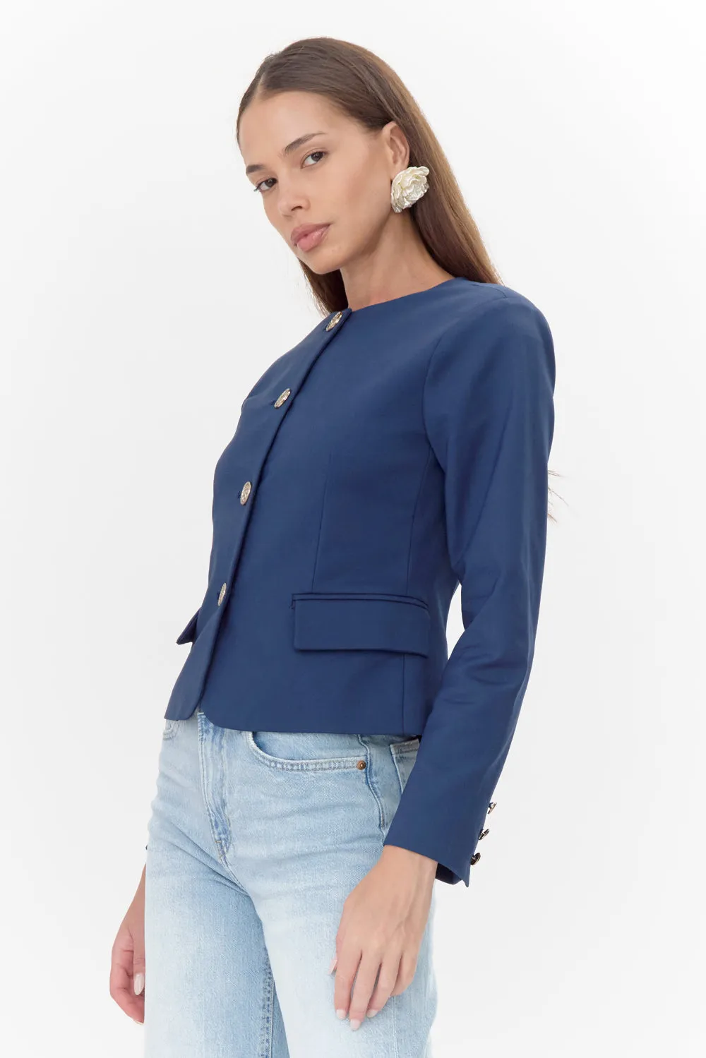 Meredith Button Front Jacket
