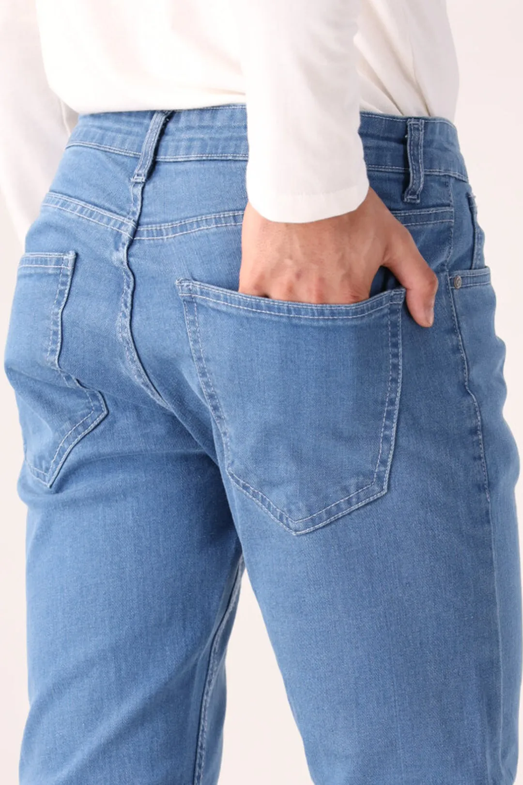 Mid Blue Slim Fit Jean
