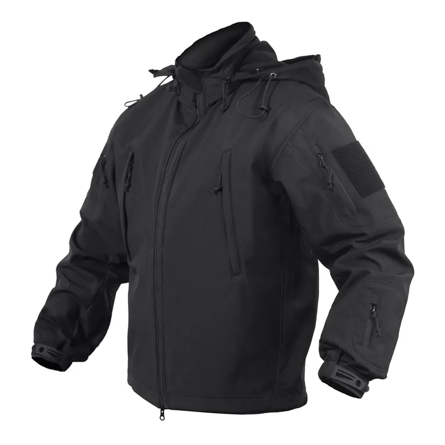 MilSpec Concealed Carry Soft Shell Jacket Midnight Black