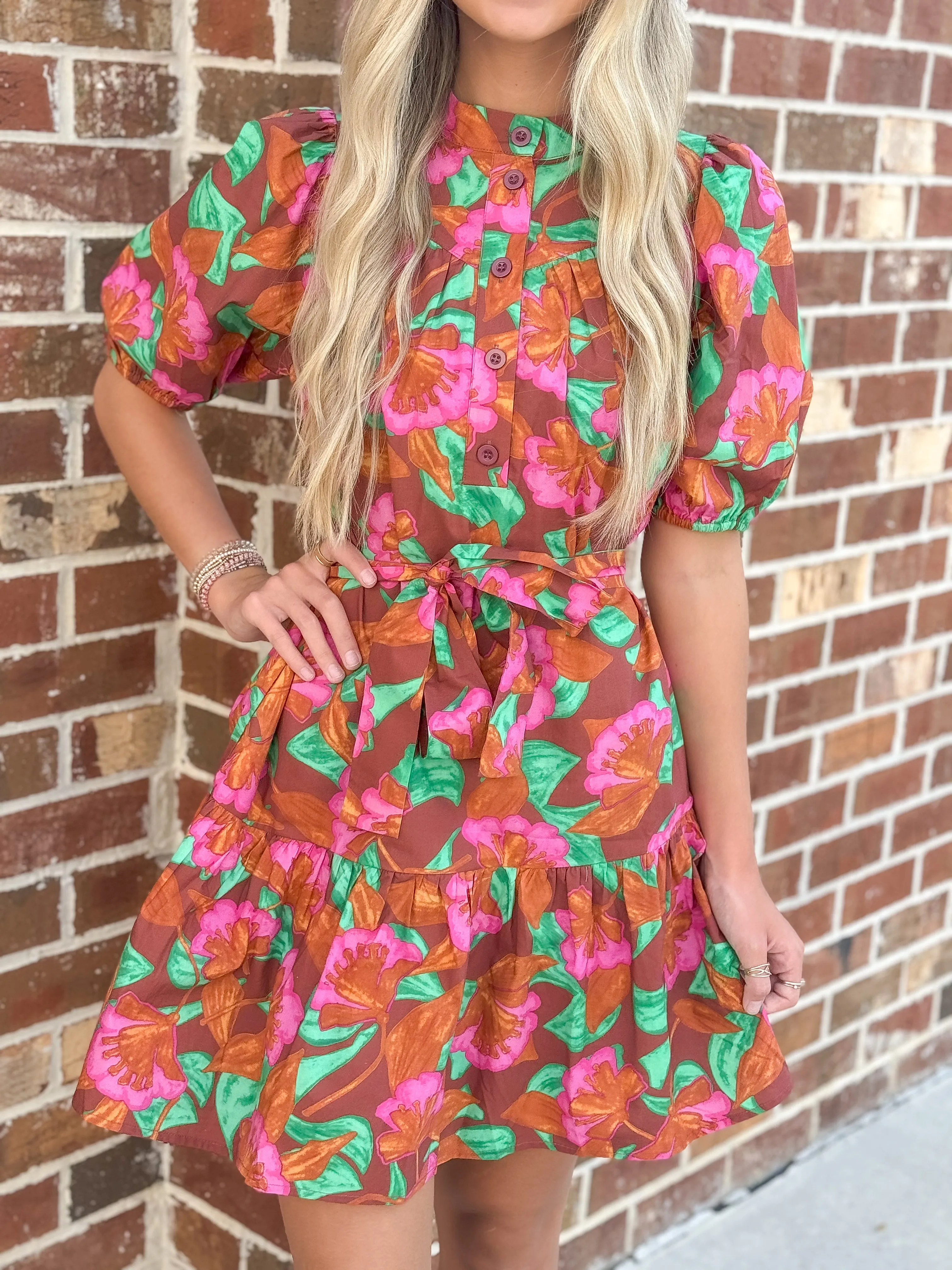 Mini Dress (Rustic Floral)