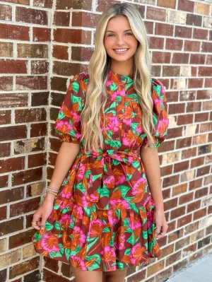 Mini Dress (Rustic Floral)