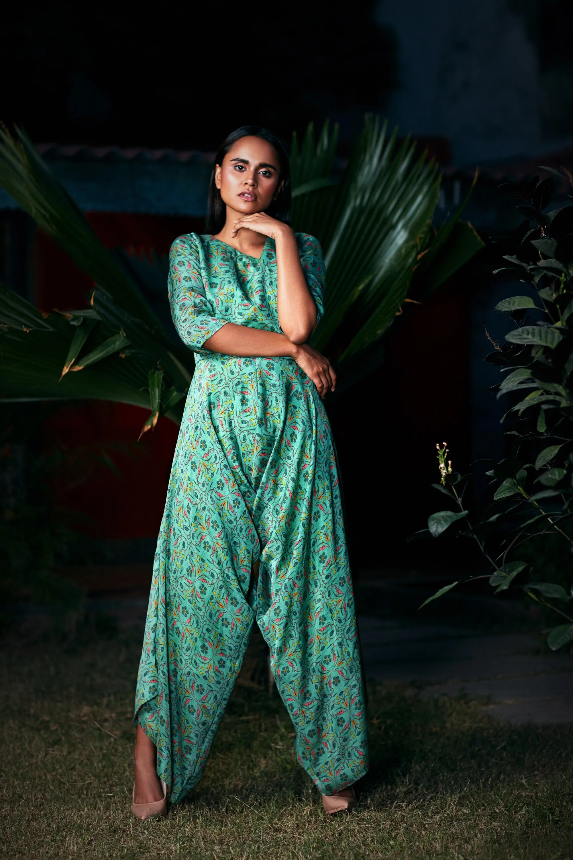 Mint Green Afghani Jumpsuit