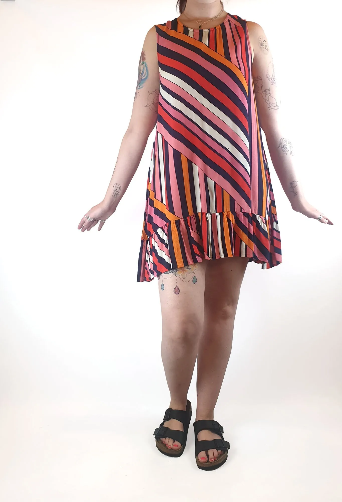 Mister Zimi colourful sleeveless dress size 12