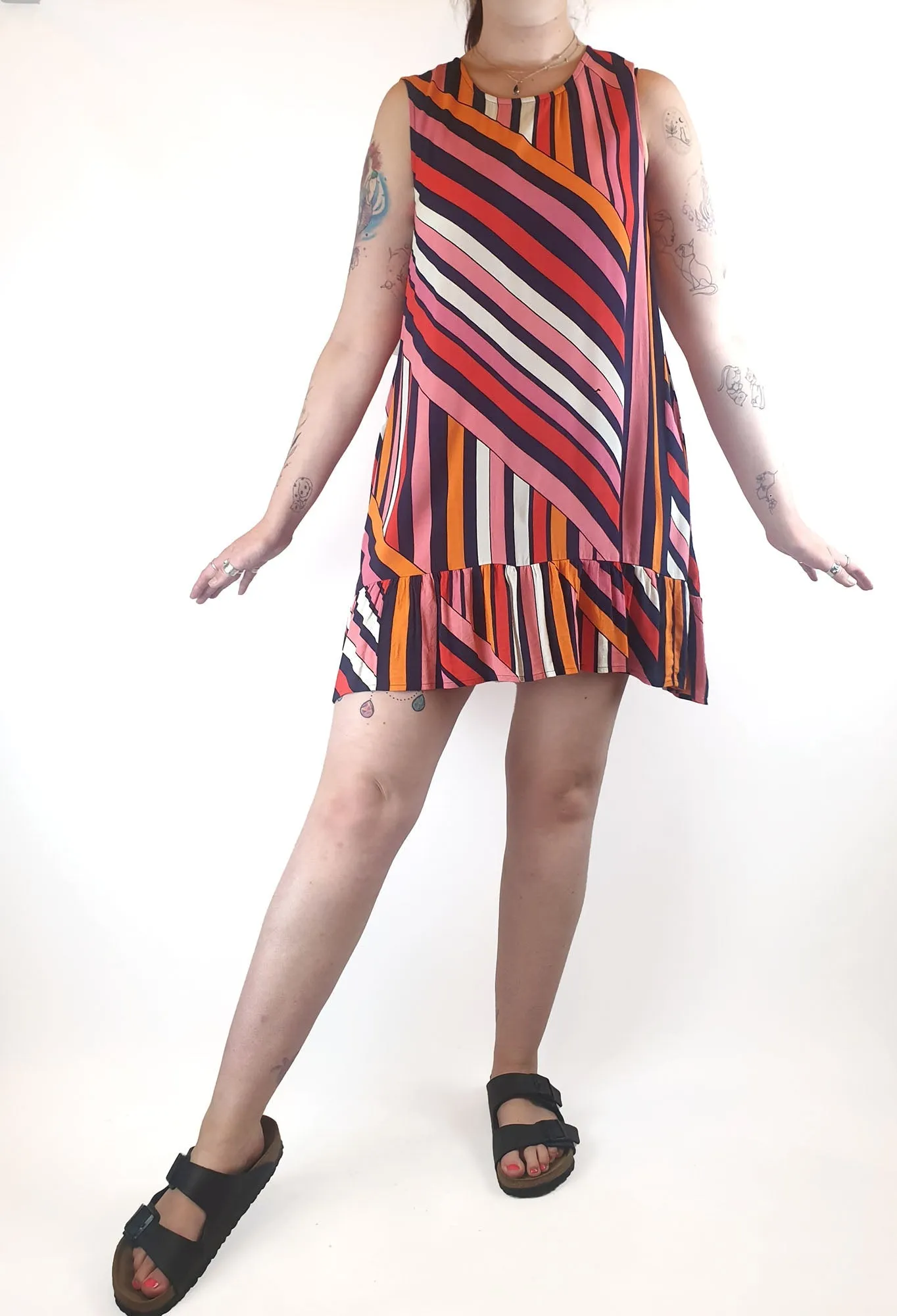 Mister Zimi colourful sleeveless dress size 12