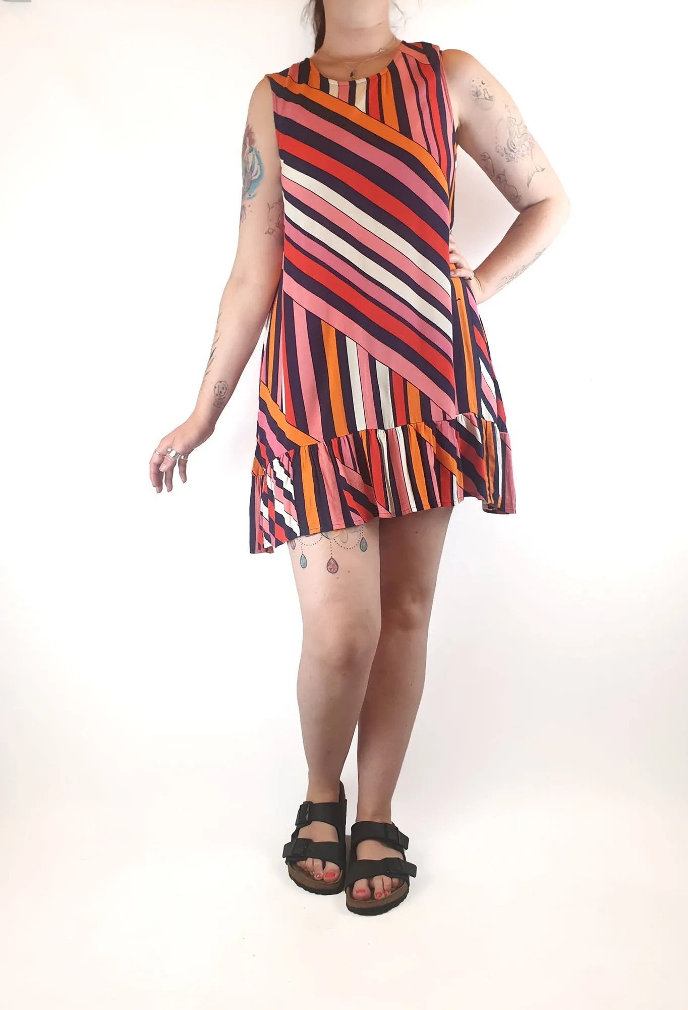 Mister Zimi colourful sleeveless dress size 12