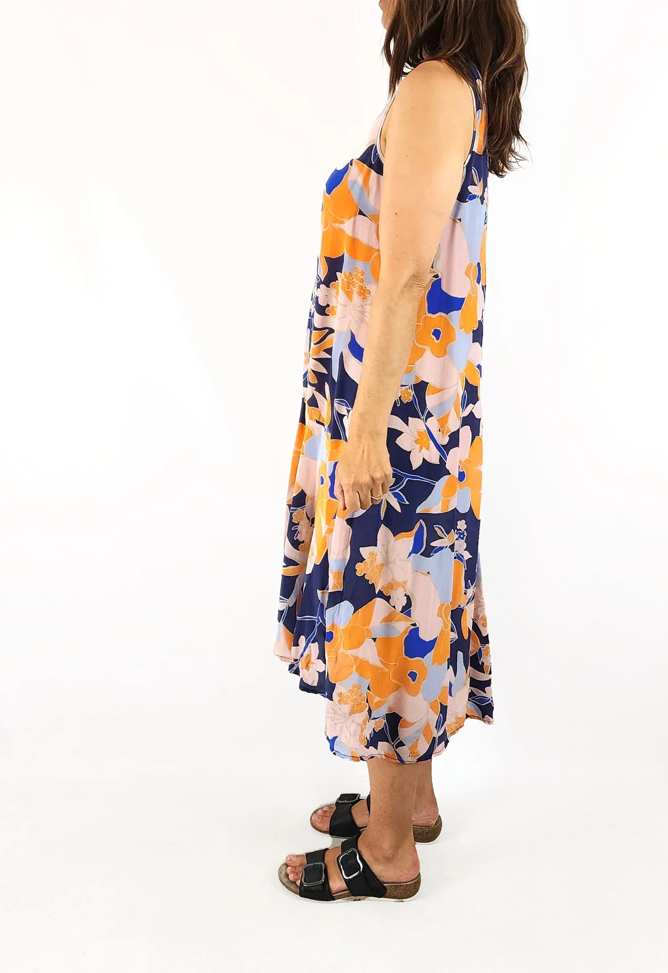 Mister Zimi floral silk dress size 8