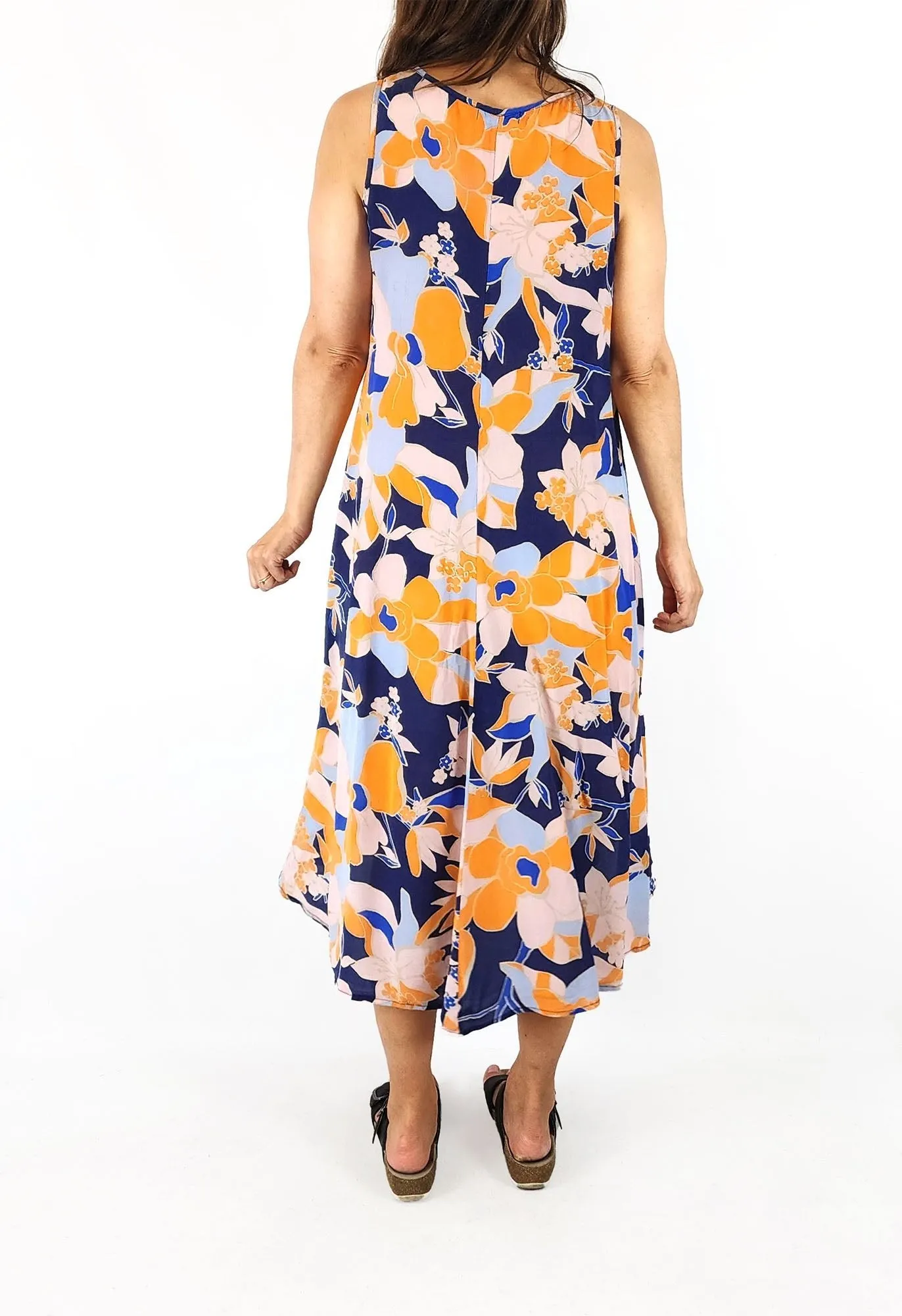 Mister Zimi floral silk dress size 8