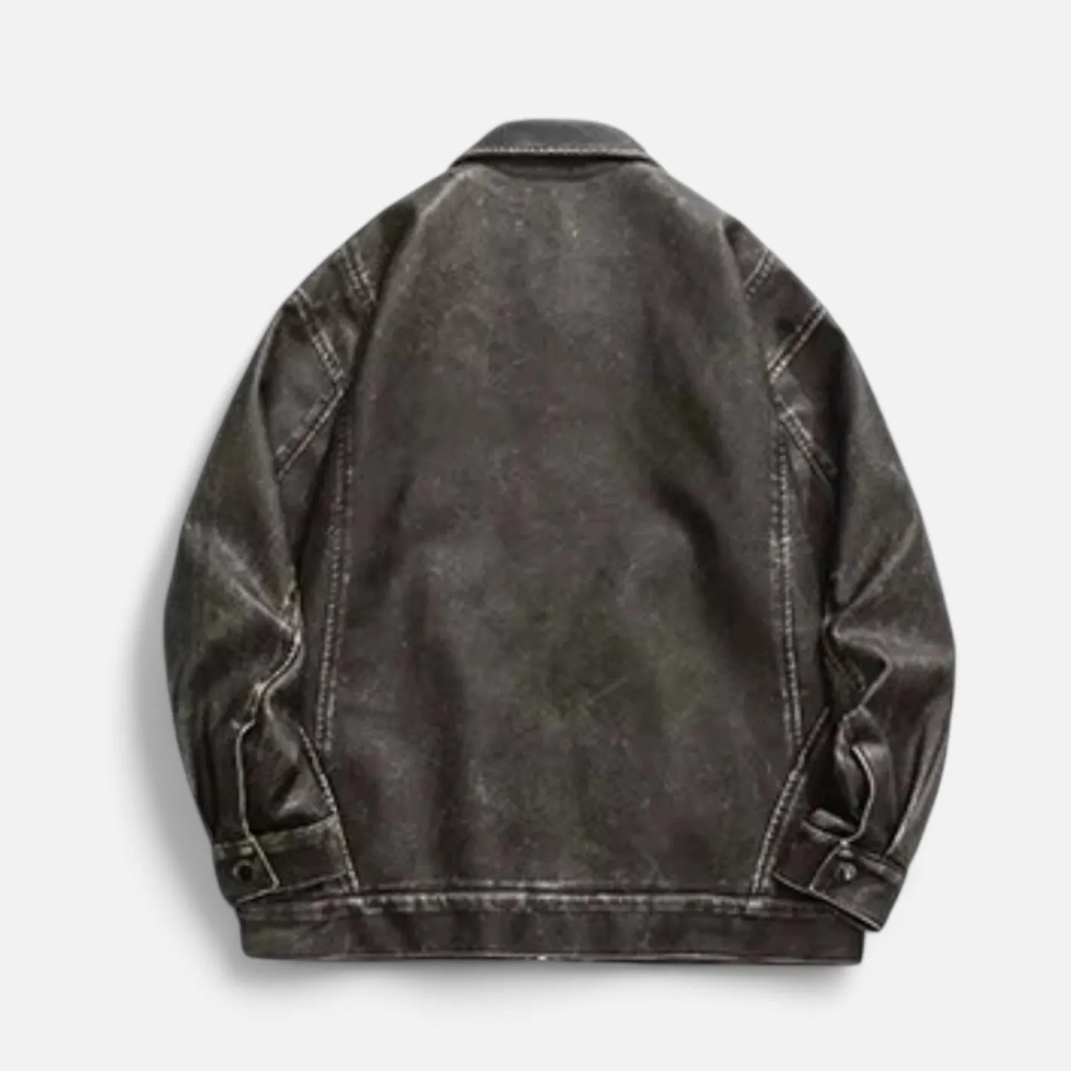 Monacogents | Vintage Washed Leather Motorcycle Jacket