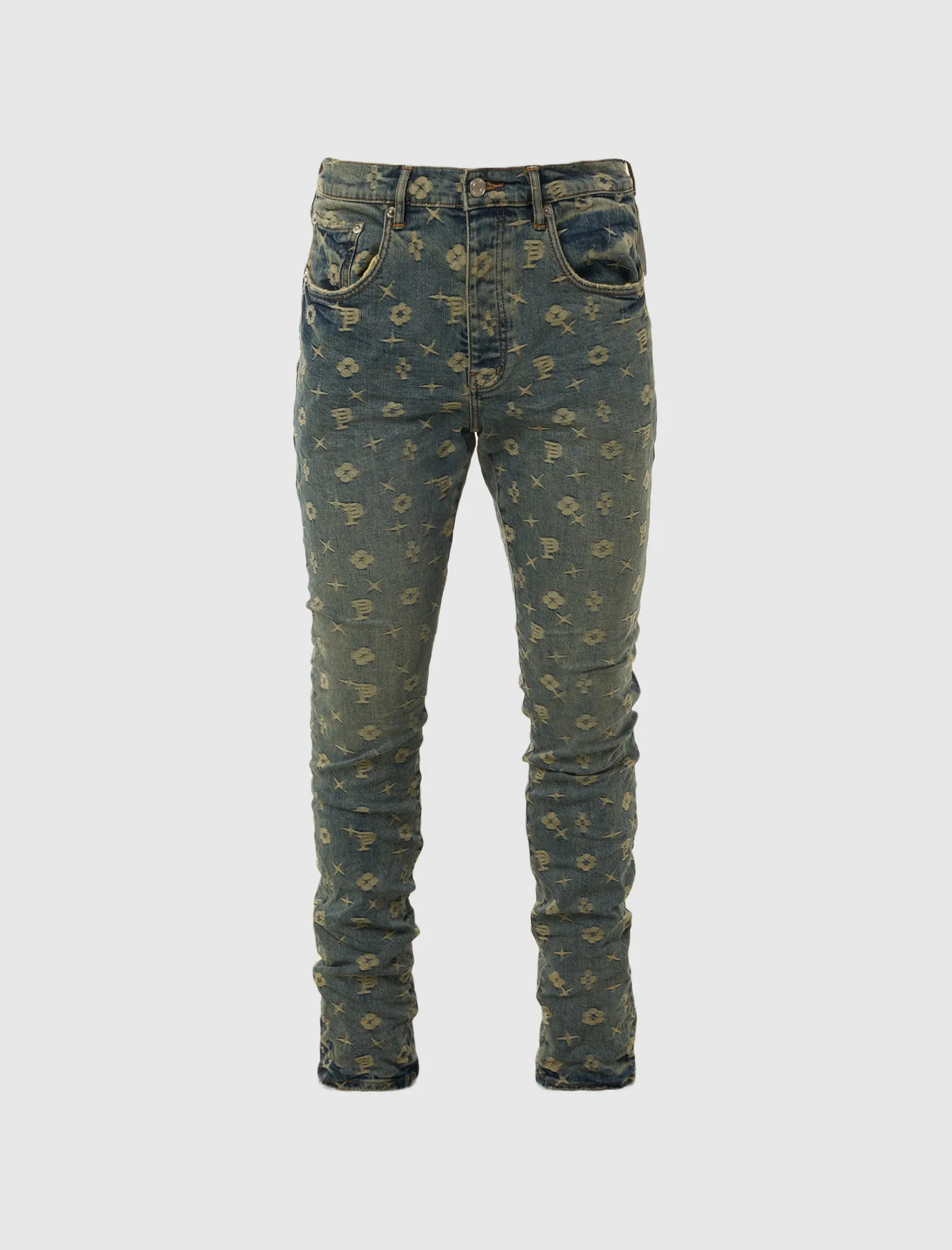 MONOGRAM JACQUARD JEANS
