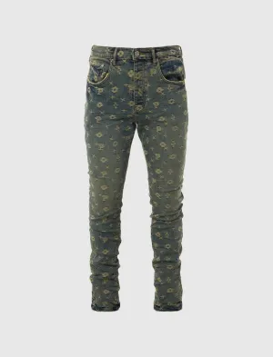 MONOGRAM JACQUARD JEANS
