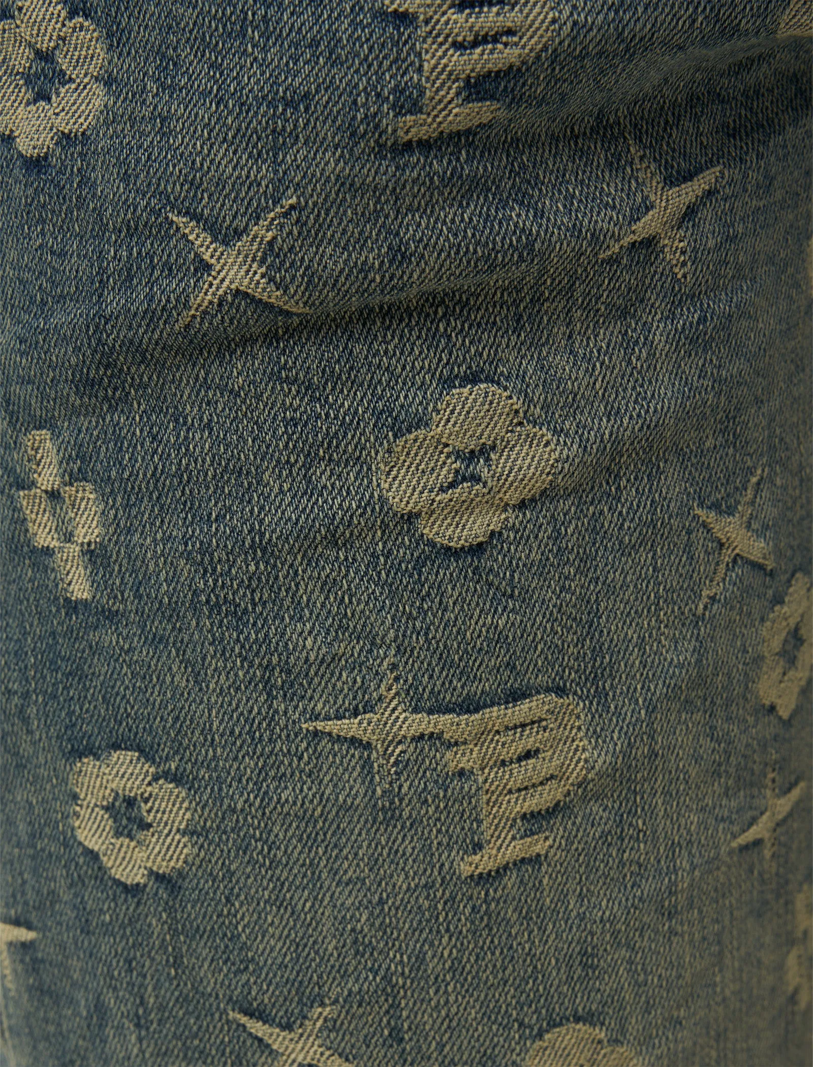 MONOGRAM JACQUARD JEANS