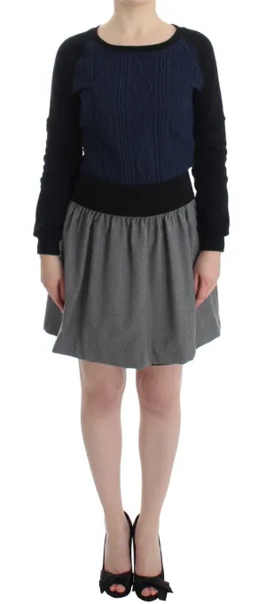 Multicolor Long Sleeve Skirt Top Dress