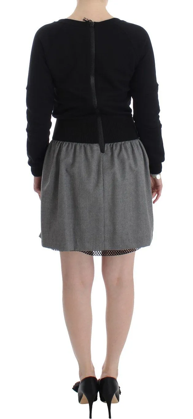 Multicolor Long Sleeve Skirt Top Dress