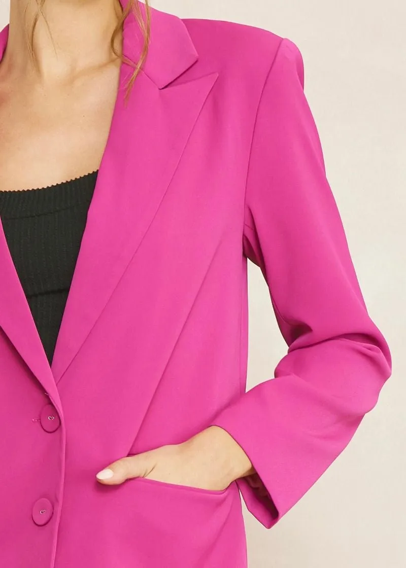 My Good Side Pink Blazer