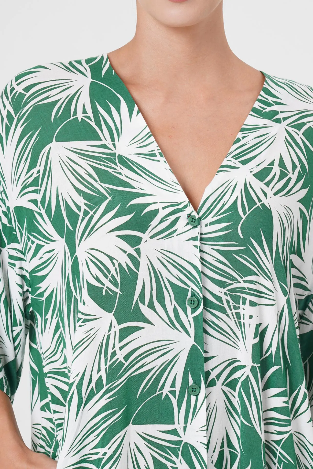 Nala Kaftan Dress Green