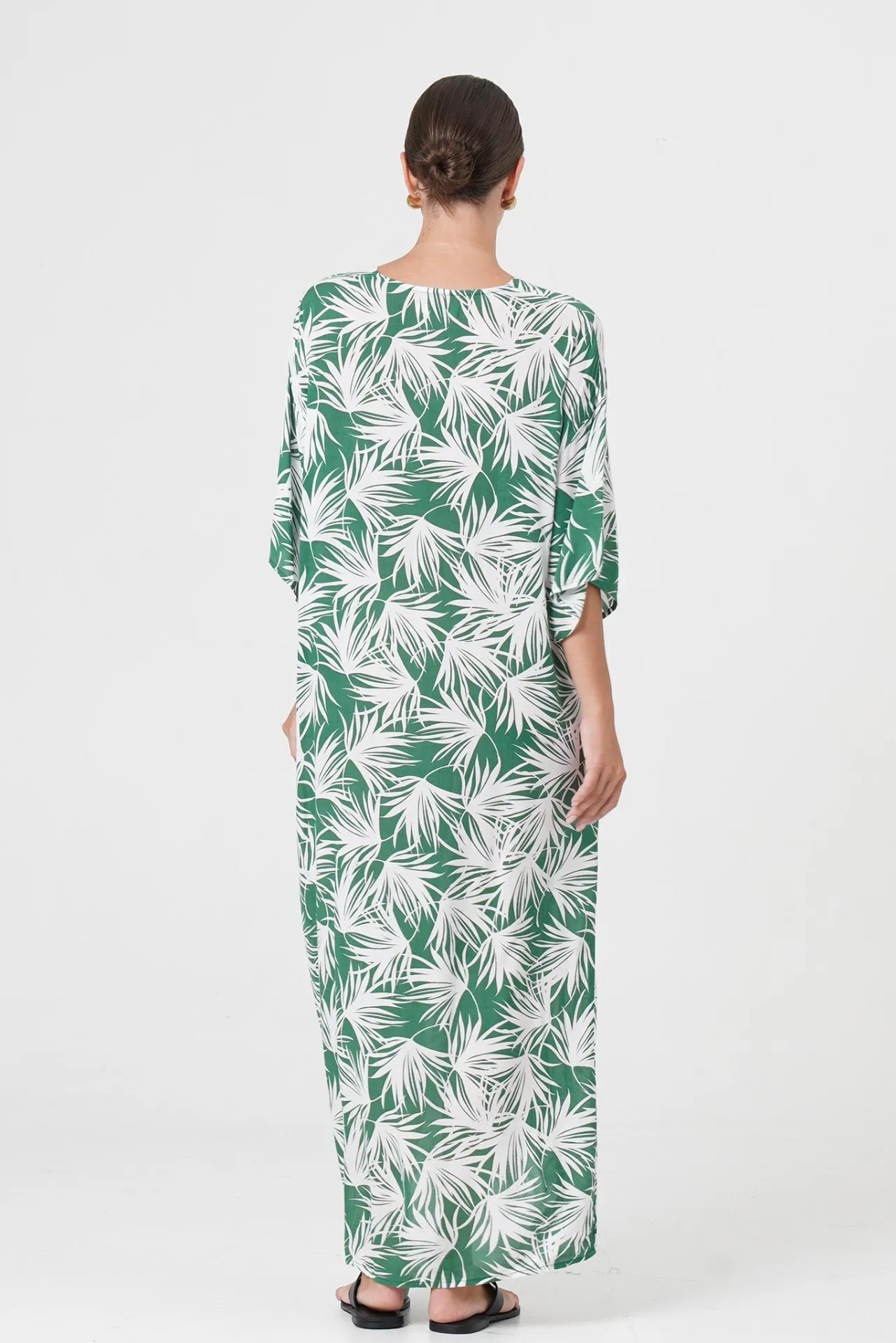 Nala Kaftan Dress Green