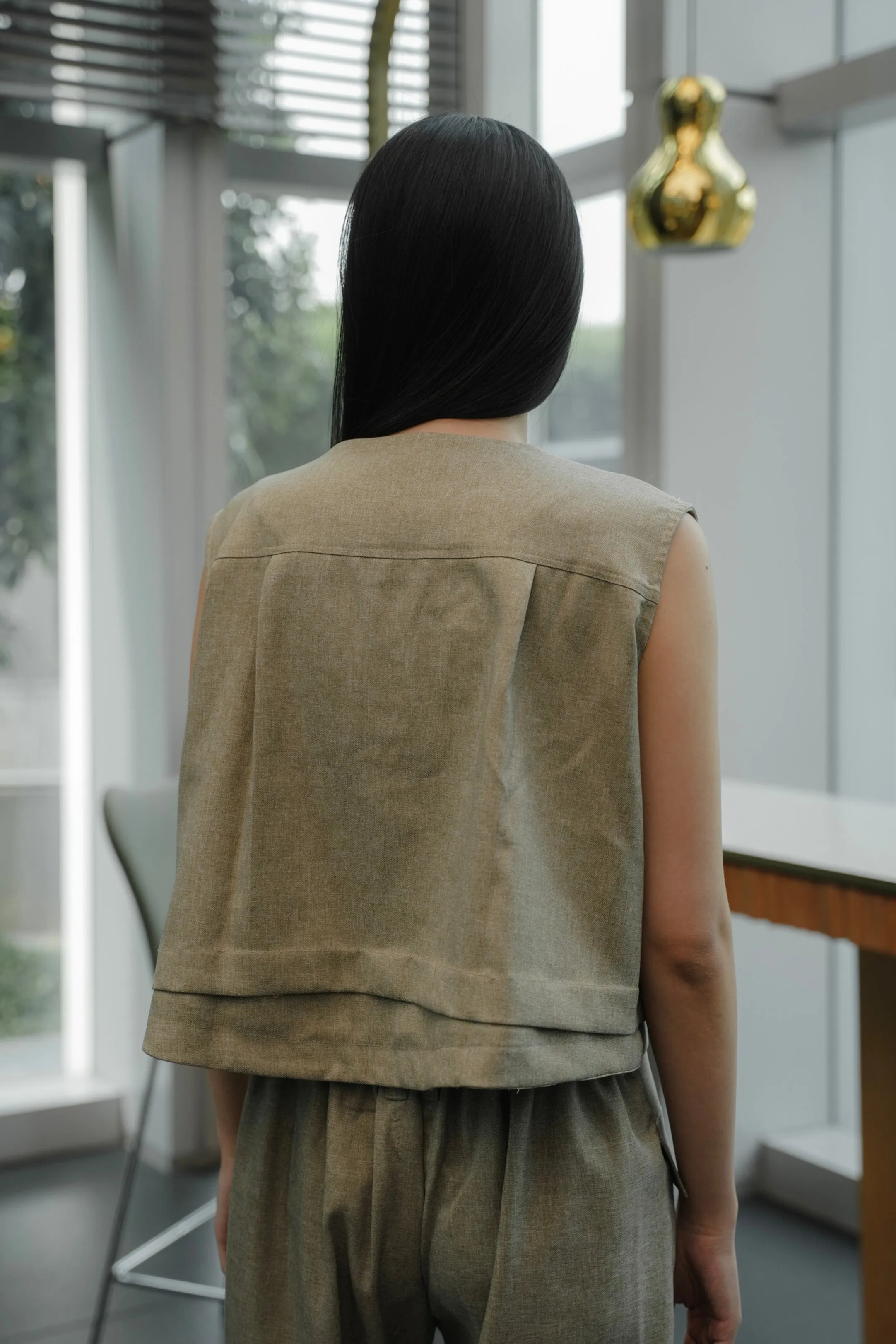 NAMI VEST IN EUCALYPTUS