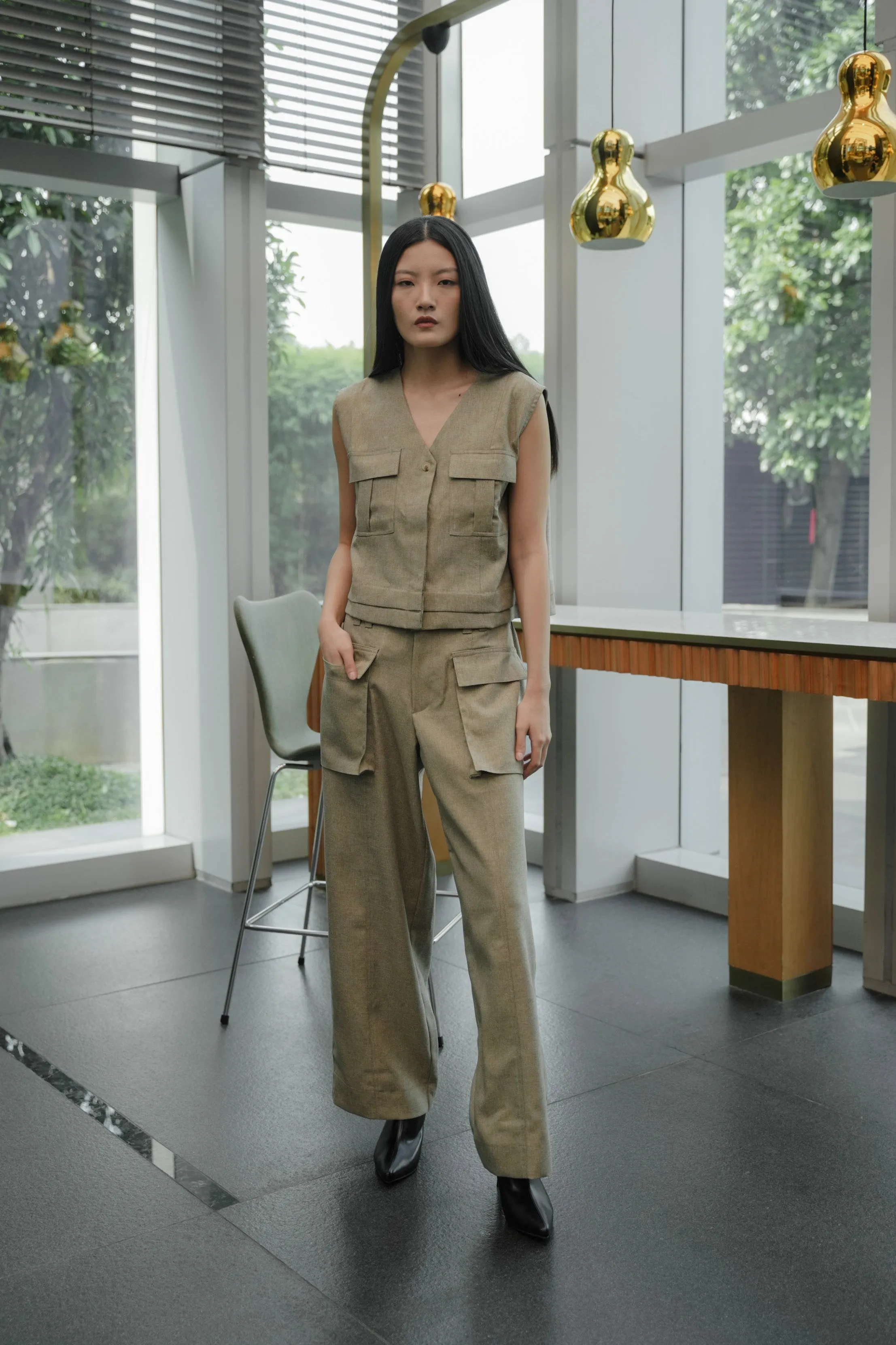 NAMI VEST IN EUCALYPTUS