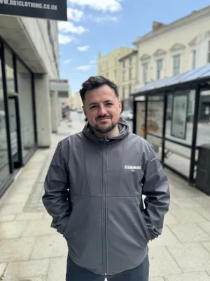 Napapijri Softshell Bunz Jacket In Dark Grey