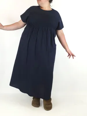 Navy cotton dress size 3XL, best fits 20-22