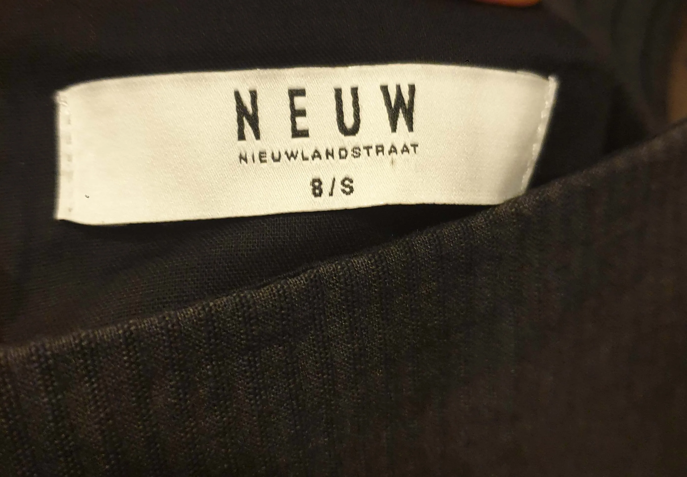 Neuw black sleeveless subtle striped dress size 8