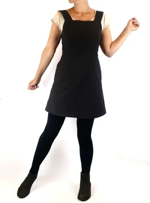 Neuw black sleeveless subtle striped dress size 8