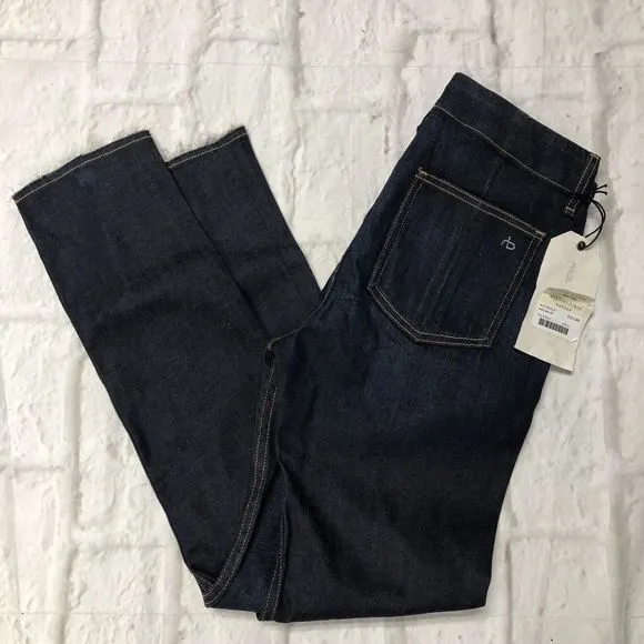 NEW! $225 RAG &amp; BONE JEAN DENNY HIGH RISE SKINNY ANKLE JEANS WARSAW SZ 26
