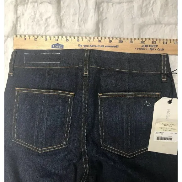 NEW! $225 RAG &amp; BONE JEAN DENNY HIGH RISE SKINNY ANKLE JEANS WARSAW SZ 26