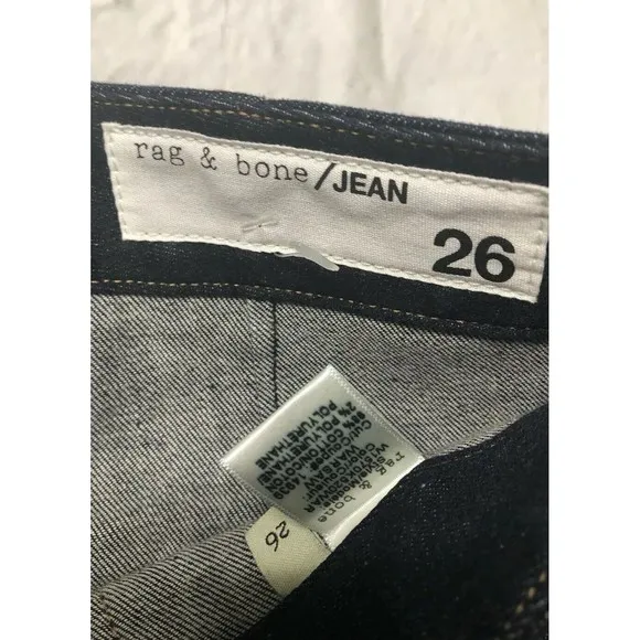 NEW! $225 RAG &amp; BONE JEAN DENNY HIGH RISE SKINNY ANKLE JEANS WARSAW SZ 26