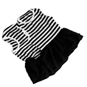 New Classy Striped Summer Dress! Teddy Princess Dog Dresses For Dogs Suitable Pet Clothes