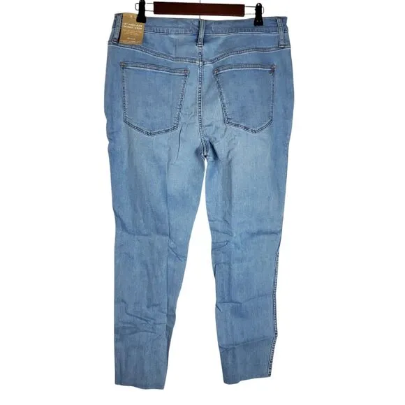 NEW Madewell 10&quot; High Rise Skinny Crop Jeans Sz 32 Blue Charlemont Wash Stretch