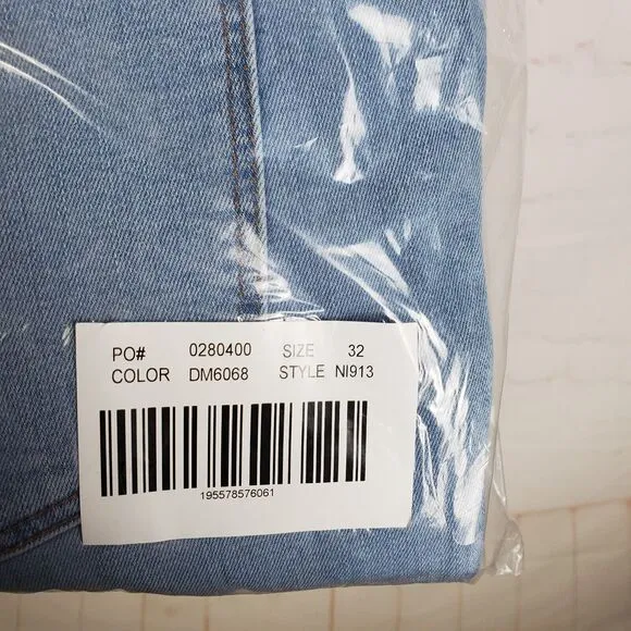 NEW Madewell 10&quot; High Rise Skinny Crop Jeans Sz 32 Blue Charlemont Wash Stretch