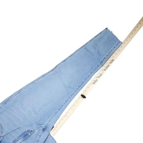 NEW Madewell 10&quot; High Rise Skinny Crop Jeans Sz 32 Blue Charlemont Wash Stretch