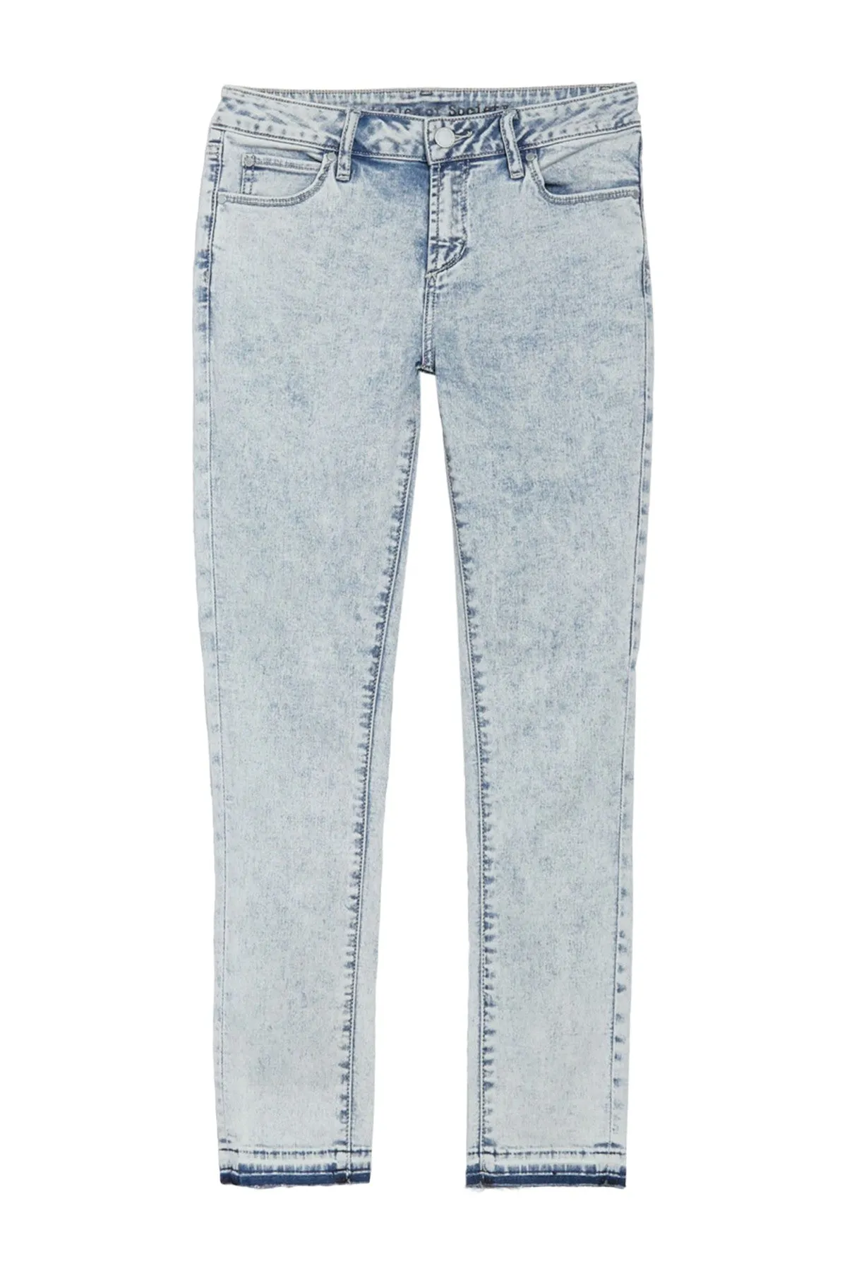 New Women's Articles Of Society Carly Released-hem Stretch Skinny Jeans In St. Vincent Sz 24 Waist = Sz 0 Waist! Retails $100 