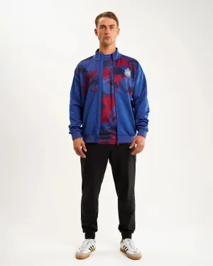 Newcastle United Men's Navy Camo Poly Track Top