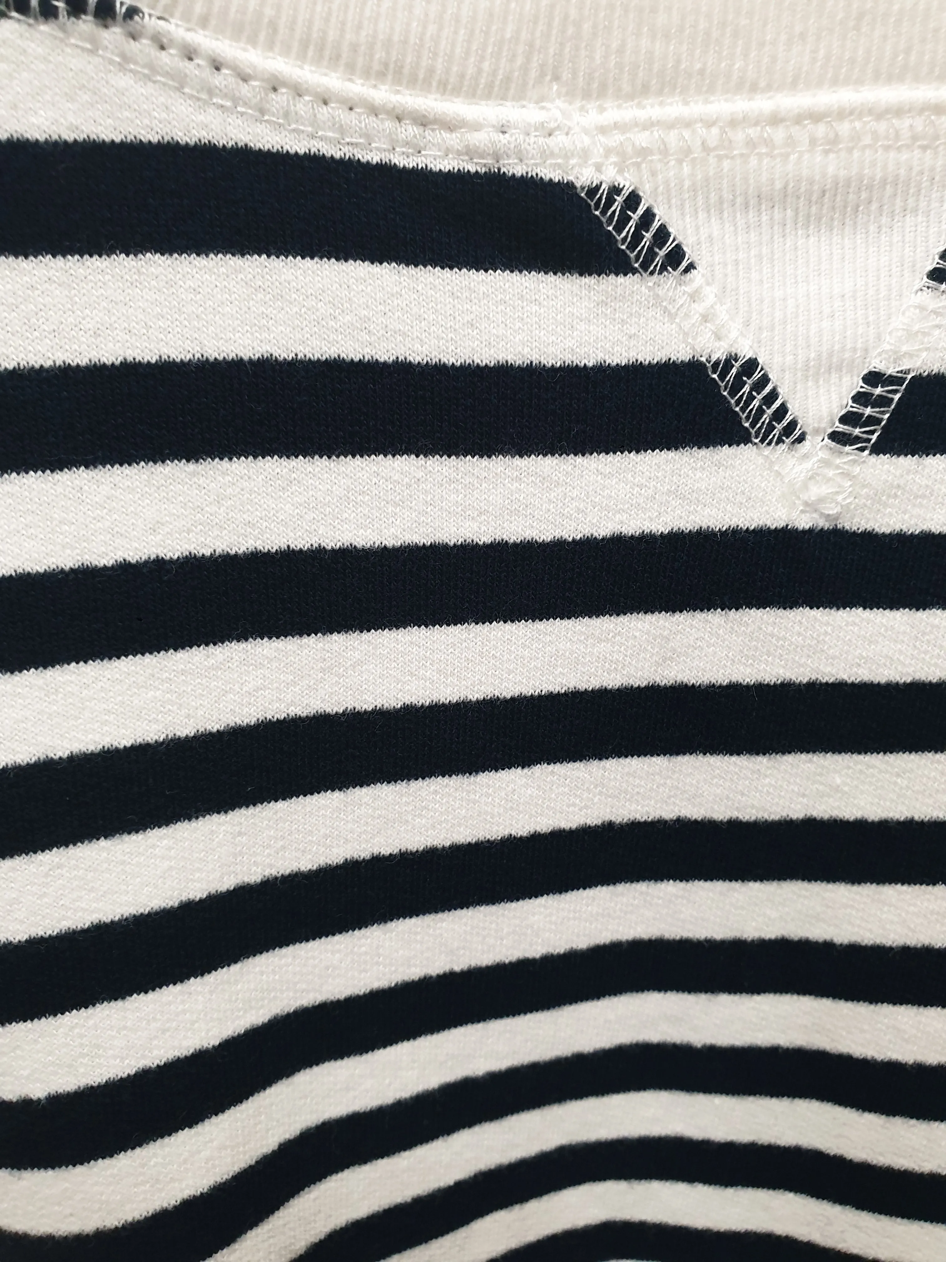 Nude Lucy navy and white striped long sleeve dress size M (small fit, best fits size 10)