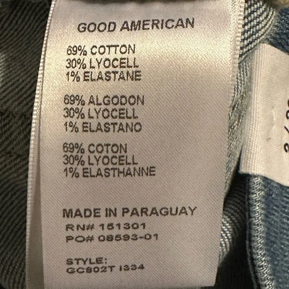 NWT GOOD AMERICAN GOOD CLASSIC SLIM STRAIGHT JEANS IN INDIGO334