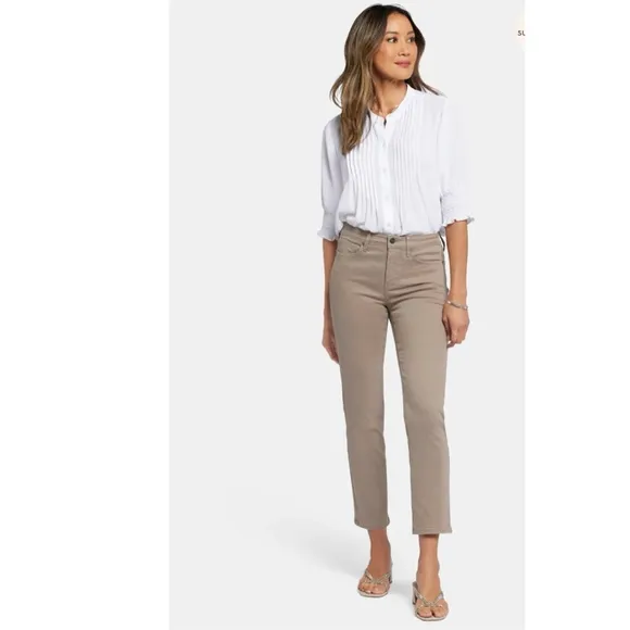 NWT NYDJ Sheri Slim Ankle Jeans COLOR: Saddlewood SZ-18