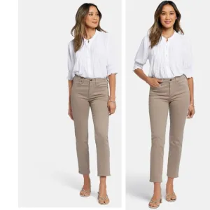 NWT NYDJ Sheri Slim Ankle Jeans COLOR: Saddlewood SZ-18