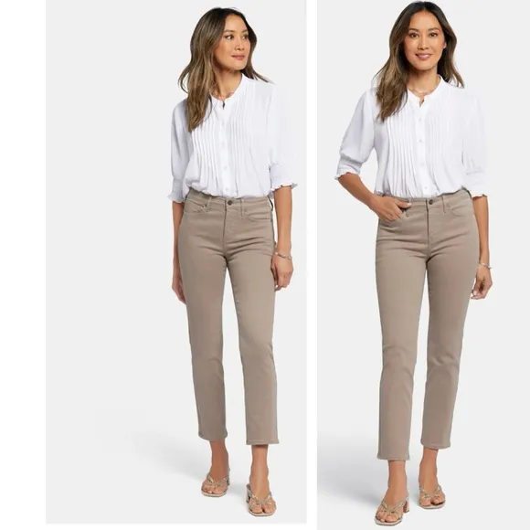 NWT NYDJ Sheri Slim Ankle Jeans COLOR: Saddlewood SZ-18