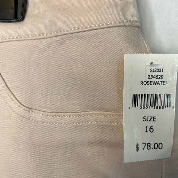 NWT Warp &amp; Weft Blush‎ Pink JFK Skinny Jean in Size 16