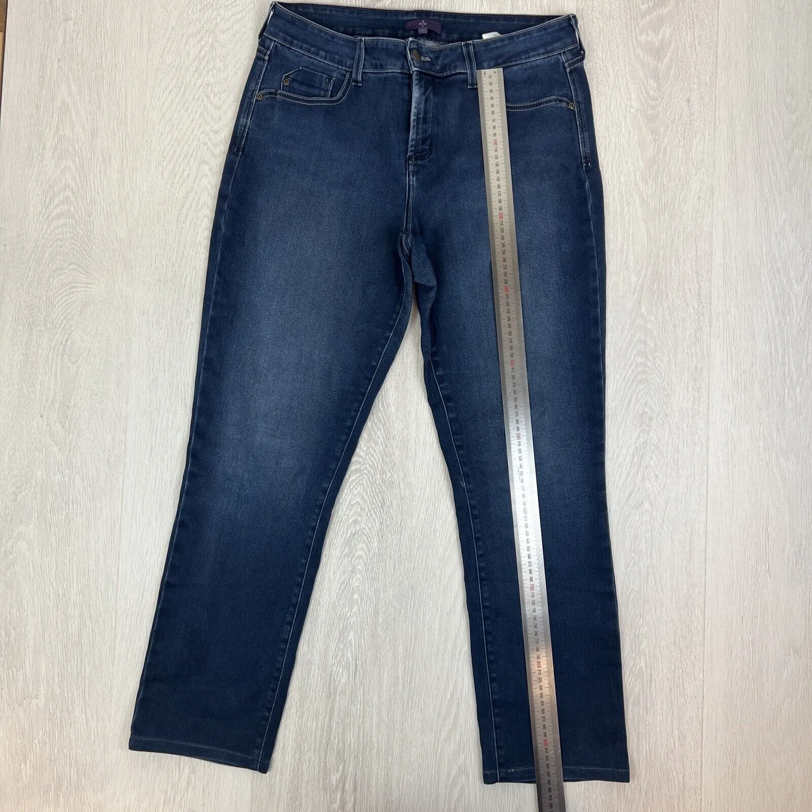 NYDJ Womens Blue Skinny Stretch Jeans Size 12