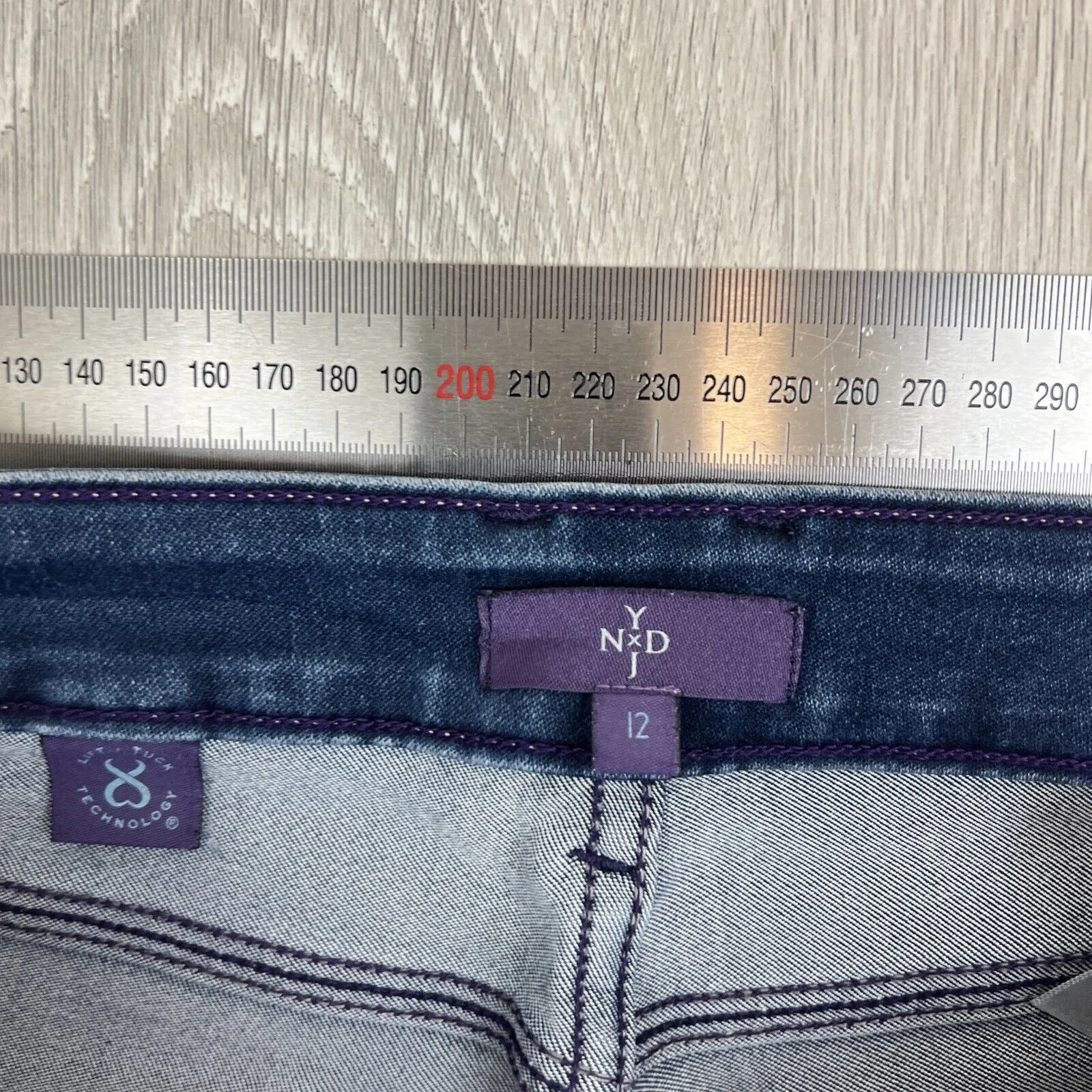 NYDJ Womens Blue Skinny Stretch Jeans Size 12
